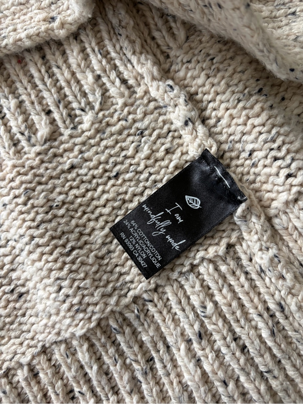 NIC+ZOE Cozy Open-Front Shawl Collar Cardigan - Oatmeal - Picture 8 of 11